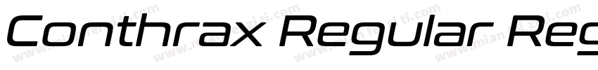 Conthrax Regular Regular字体转换